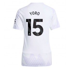 Manchester United Leny Yoro #15 Replika Bortatröja Damer 2025-26 Kortärmad